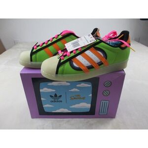 NEW Adidas Superstar The Simpsons Squishee Shoes Mens 8.5 Green‎ H05789 Rare 04